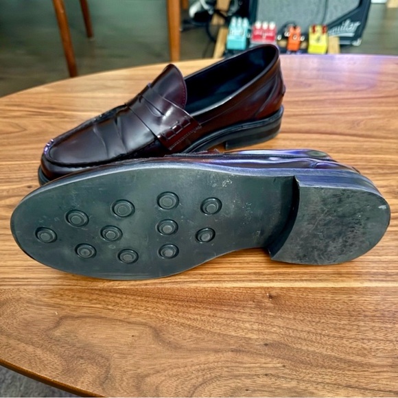 Ted Baker Oxblood Leather Penny Loafers - Picture 3 of 3